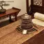 {AKIN} Mô hình ngôi nhà cổ bằng đồng thau Trung Quốc Các bức tượng nhỏ trang trí nội thất Giọng cho kệ sách Phòng khách Văn phòng Bộ sưu tập nghệ thuật vượt thời gian {a}