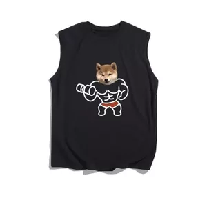 Thể thao Độc đáo Áo Vest Line Rời Trắng Thiết kế Mùa hè Vui vẻ Phong cách mới In Áo ghi lê mỏng không tay
