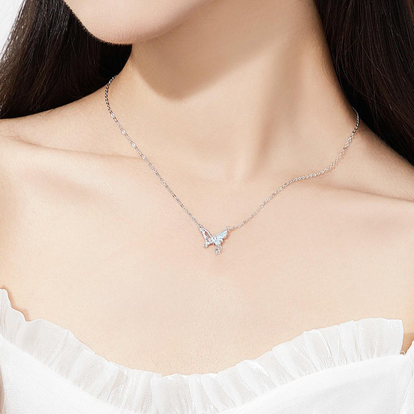 Vòng cổ bướm phát sáng Chuỗi xương đòn ngọt ngào và đa năng