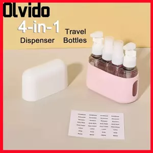 Bộ chai du lịch OLVIDO, Hộp đựng mỹ phẩm có thể đổ lại Chai dưỡng da có thể đổ lại, Bộ chai du lịch chống rò rỉ Đóng gói Điểm dưỡng da Chai mỹ phẩm Đồ vệ sinh
