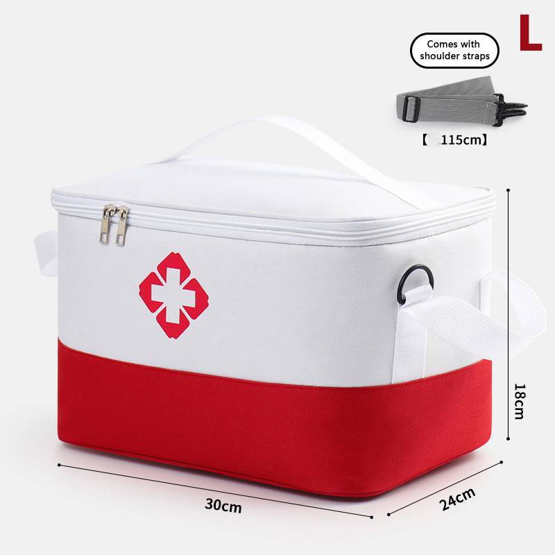 Alittlesetrtu Túi đựng thuốc dung tích lớn Bộ sơ cứu di động Túi khẩn cấp 60-100 mặt hàng VN