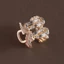 MAUROPOLI Bướm Pha Lê Cánh-Kính Hồng Pha Lê Bướm Mini Kẹp Cổ Tích Nửa Miếng Tóc Đầu Lưng Cô Gái Tinh Tế Phụ Kiện Tóc Nữ