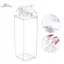 Bình nước hình hộp sữa HL 500/1000ml, dùng cho sữa, cà phê, nước ép, trà; chất liệu trong suốt; phù hợp thể thao ngoài trời, cắm trại, gym