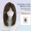 Phụ Nữ Tóc Giả Tổng Hợp Chiều Dài Giữa Tóc Thẳng Tự Nhiên 45cm Mũ Thoáng Khí Dây Đeo Có Thể Điều Chỉnh