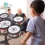 Trẻ em Bộ gõ trống Đồ chơi giáo dục Trống Jazz Acoustic Bộ thực hành đầy đủ để học tập và chơi tại nhà