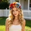 Băng đô hướng dương dành cho nữ Phụ kiện tóc dự tiệc bên bờ biển Boho