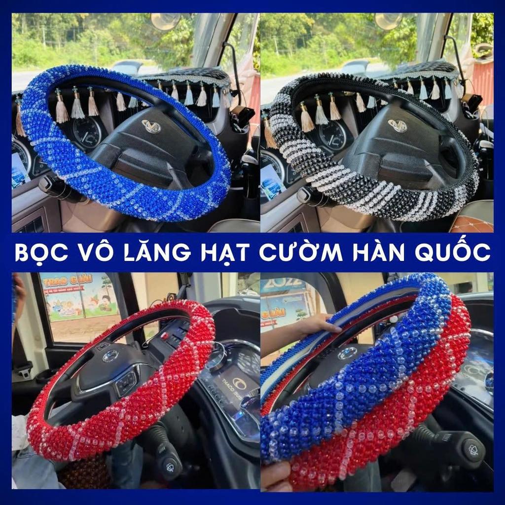 [HÀN QUỐC] Bọc vô lăng hạt cườm Hàn Quốc LOẠI 1 cốt to cầm đầm tay chống ra mồ hôi tay dành cho các dòng xe
