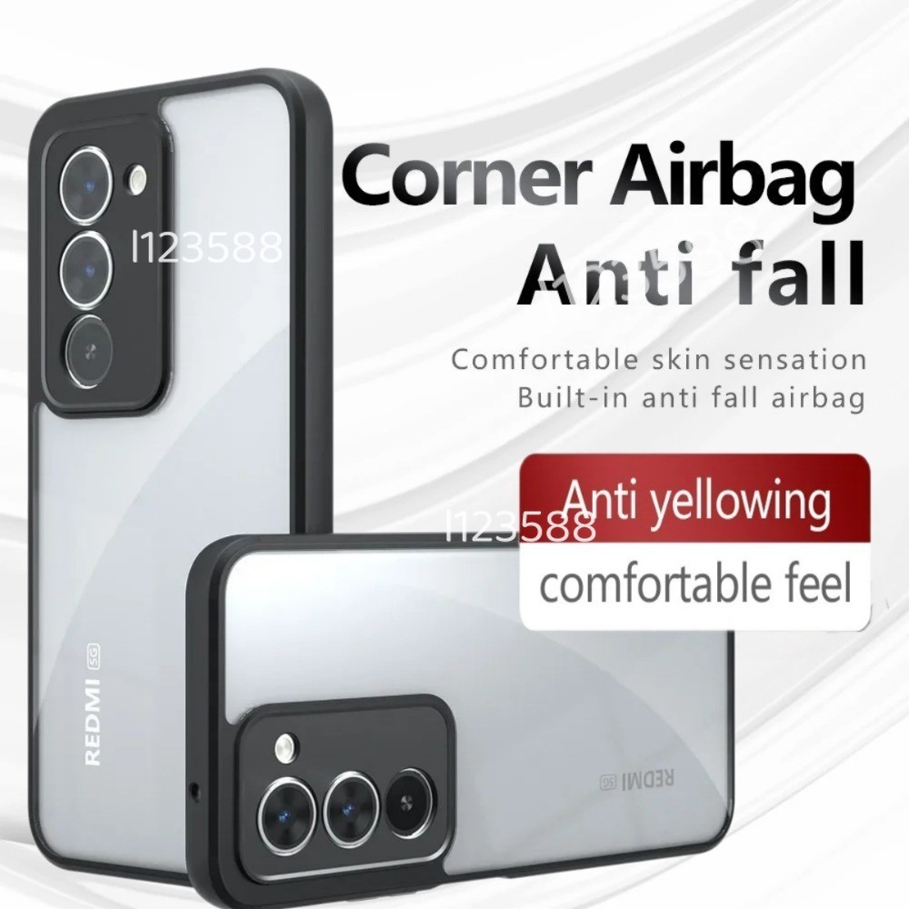 Ốp Lưng Cho Poco M8s 5G Matte Clear Phone Cover Cho Poco M8s 5G 2026 Xiaomi PocoM8s 5G Acrylic PC + TPU Mỏng Chống Sốc