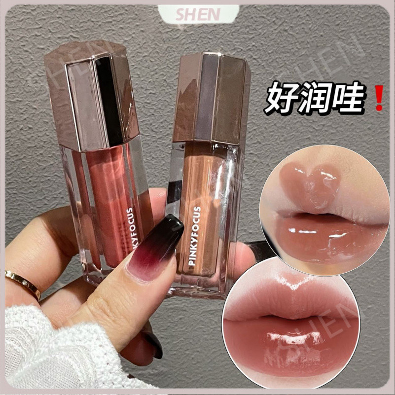 D.G Zhencai Ánh Sáng Mờ Son Bóng Dưỡng Ẩm Nước Bóng Gương Môi Glaze Thu Đông Dưỡng Ẩm Trang Điểm
