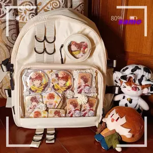 SAMO All Match Ita Bag, Ba lô trong suốt Nylon dung tích lớn, Bolsa Mujer bền bỉ