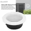 Belleshopp Lưới tản nhiệt có lỗ thông hơi tròn 150mm cho hệ thống HVAC – Trần Soffit & Giá treo tường nghiêng ABS