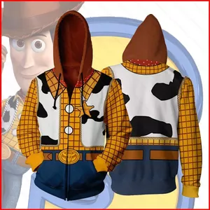 GC1 Câu Chuyện Đồ Chơi Áo Khoác Gỗ Anime Cosplay Dài Tay Áo Unisex Áo Rời Áo Khoác Ngoài Plus Kích Thước GC1