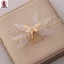 Lược chải tóc đính đá cô dâu có nơ lưới Mũ đội đầu tiệc cưới thanh lịch