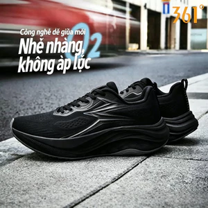 361° 【5-10km】Giày Chạy Bộ Nam Nữ O2 Mới 2026 Bề Ngang Rộng Lưới Thoáng Giảm Sốc Đàn Hồi Chạy Tập Gym