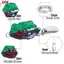 ECK Ngoài Trời Luya Ếch sấm tầm xa 2.5cm / 3g ếch mini hit phần mềm cóc ếch móc đôi tiếng ồn sequin HOT