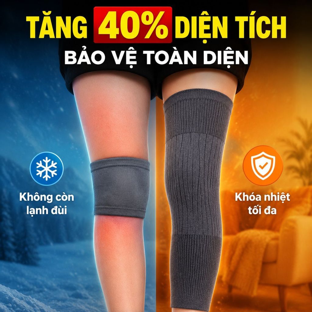 ⚡Ship Nhanh⚡Tất đầu gối dày dặn siêu ấm | Bọc chân dài chống lạnh chuyên dụng | Tất chân giữ ấm cho người già