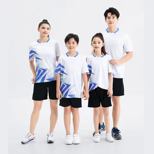 Thoáng khí, thấm mồ hôi, bóng chuyền ngắn tay ôm vừa vặn, bóng bàn và áo sơ mi cầu lông dành cho nam và nữ