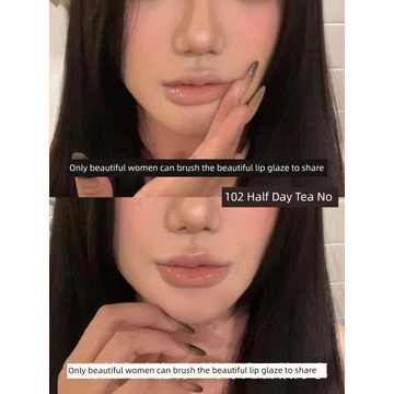 son bóng son bóng lì lâu trôi Màu nước bọt trong suốt!Màu Khỏa Thân Series Son Bóng Môi Không Trang Điểm Ánh Sáng Trang Điểm Phong Cách Học Sinh Nước Toot Lip