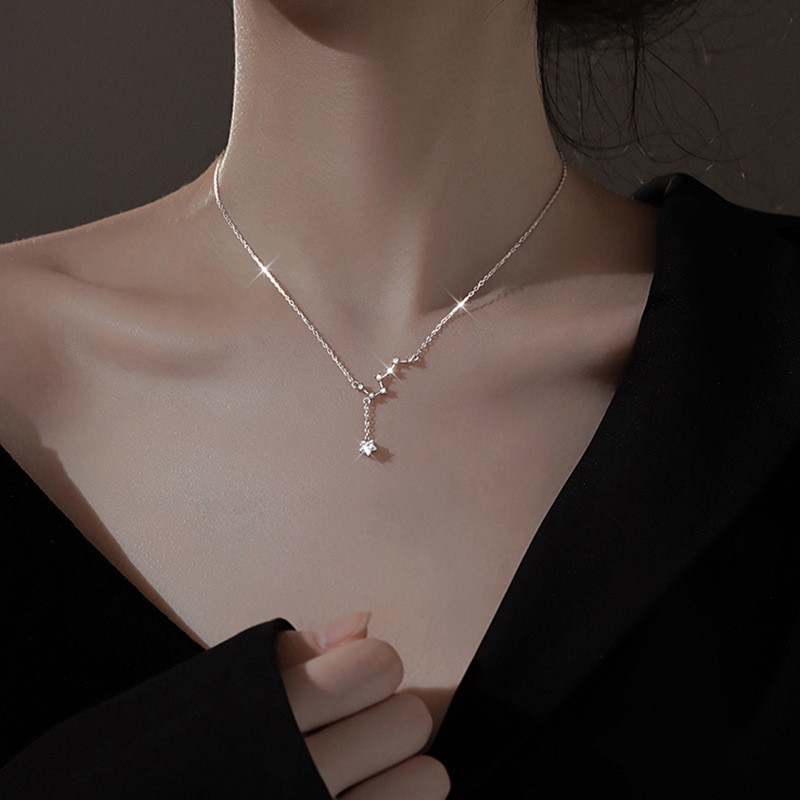 Vòng cổ bạc 925 dành cho nữ, thiết kế độc đáo, dây chuyền xương đòn sang trọng nhẹ nhàng