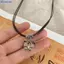 Bluelover Phong Cách Trung Hoa Thời Trang Retro Bện Dây Nelace Bướm Hoa Mặt Trăng An Toàn Lo Mặt Dây Chuyền Nelace Cho Nữ Vintage Trang Sức Mới
