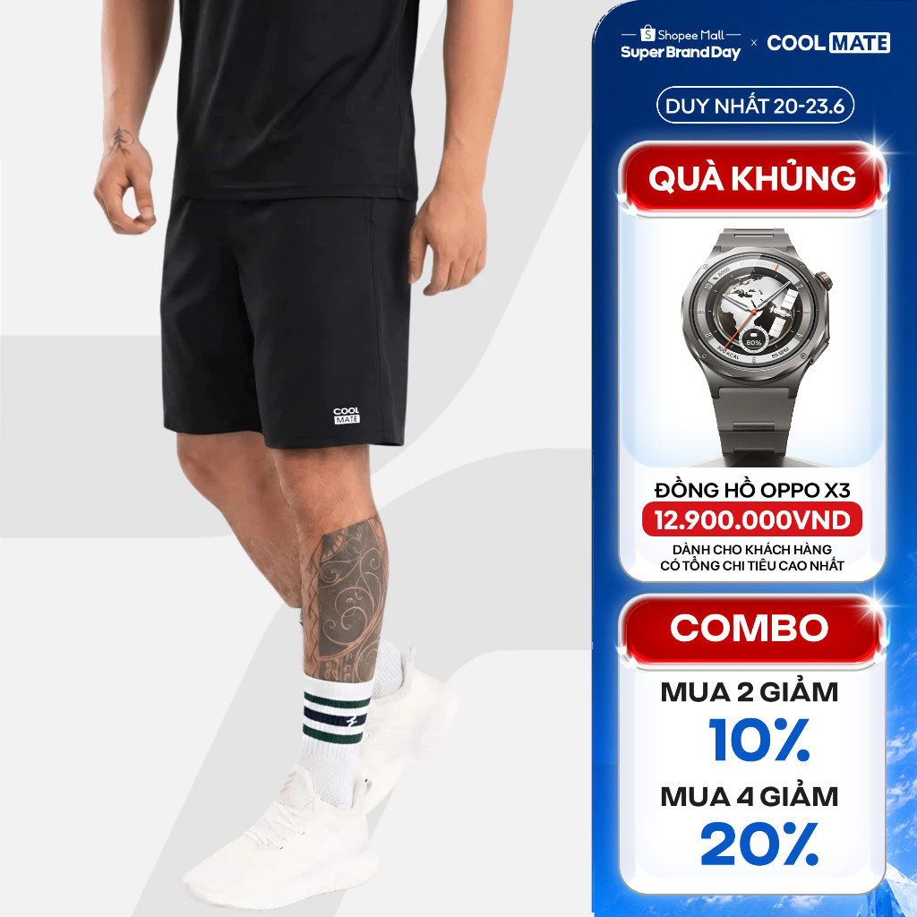 [MUA 4 GIẢM 20%]Quần thể thao nam ProMax-S1, quần tập Gym, chạy bộ , Pickleball thoáng khí, thấm hút tốt - Coolmate