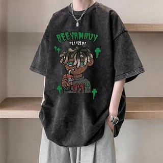 COD (Giao hàng trong 24 giờ) Áo thun nam tay ngắn phong cách hiphop streetwear, chất liệu dày dặn, dễ phối đồ