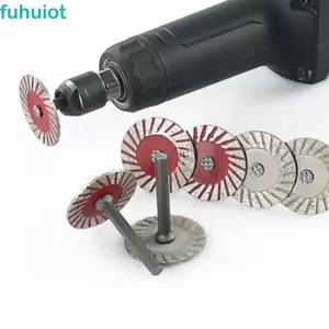 Lưỡi dao khắc FUHUIOT, với lưỡi cưa đá sa thạch chạm khắc 6mm, Đĩa cắt ren bánh xe Mini Phụ kiện máy mài điện