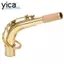 Cổ Saxophone YICA Alto, Ống cổ Saxophone bằng đồng vàng, Dụng cụ đường kính cổng 2,45cm / 0,96in chuyên nghiệp Cổ uốn cong cho Alto Saxophones Sử dụng