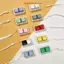 Móc khóa bàn phím IAPPORTUNIA, Giảm căng thẳng 2 phím Fidget Móc khóa, DIY Pass The Time Nút Mini Keycap dành cho người lớn Trẻ em