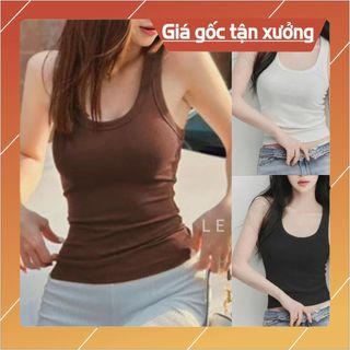 Áo Ba Lỗ Nữ Thun Tăm Lạnh Mát Mịn Dễ Mặc Dễ Phối Đồ_m894