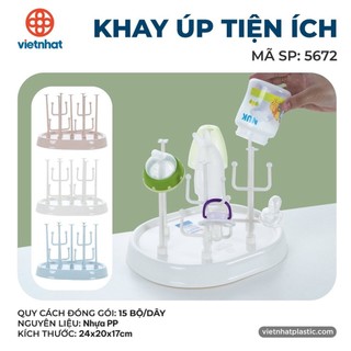 Khay Úp Bình Sữa Và Phụ Kiện Cho Bé, Khay Úp Tiện Ích Việt Nhật Cao Cấp