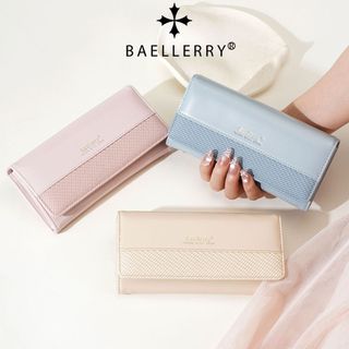 Ví nữ da PU trung tính cổ điển Ví đựng thẻ nhiều hộp đựng sức chứa lớn Dây kéo điện thoại Ví đựng tiền giấy
