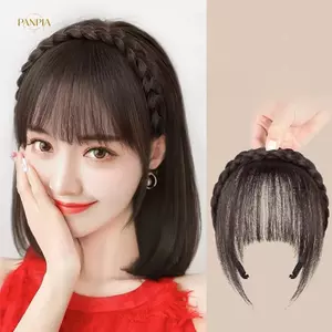 PNPIA- Tóc Giả Không Khí Nổ Tự Nhiên Vô Hình Thẳng Nổ Liền Mạch Tự Nhiên Trán Giả Nổ Kiểu Tóc Dụng Cụ