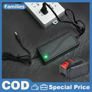 Bộ sạc cho bộ chuyển đổi 21V 2A Lỗ tròn Cờ lê điện đa năng Máy mài góc Bộ sạc cưa điện