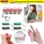 ESSENCEH Máy kiểm tra trục 4 nút, Nút ngón tay Tự làm Keycaps Bàn phím đồ chơi Đồ chơi Fidget, có móc khóa Bàn phím giảm căng thẳng Móc khóa Người lớn