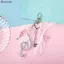 Bluelover Đơn Giản Nơ Note Móc Khóa Túi Sáng Tạo Mặt Dây Chuyền Thích Hợp Cho Những Người Hâm Mộ Âm Nhạc Hiện Nay Tinh Tế Bapa Phụ Kiện Trang Trí Mới