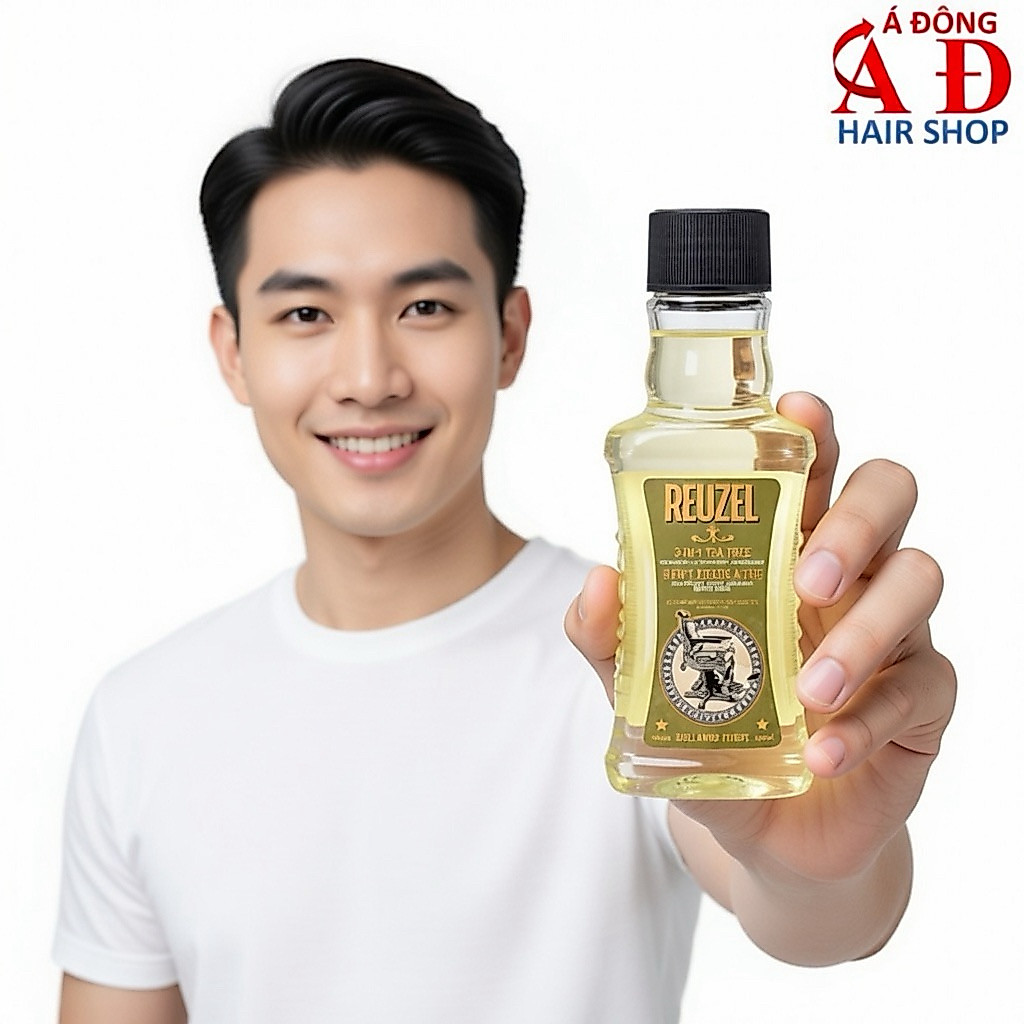 Dầu gội xả tắm 3 in 1 Reuzel Tea Tree cho Nam dưỡng da, sạch tóc (USA) 100ml