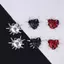 PNPIA- 10 Chiếc Gothic Trái Tim Gai Spike Charm Punk Nelace Bông Tai DIY Phụ Kiện Cho Trang Sức Thủ Công Làm