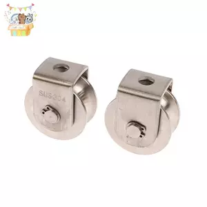 Thép không gỉ chịu lực nặng Vòng bi bánh xe ròng rọc ròng rọc Ròng rọc chịu lực mạnh Ròng rọc bánh xe 48mm Diamete ELWW