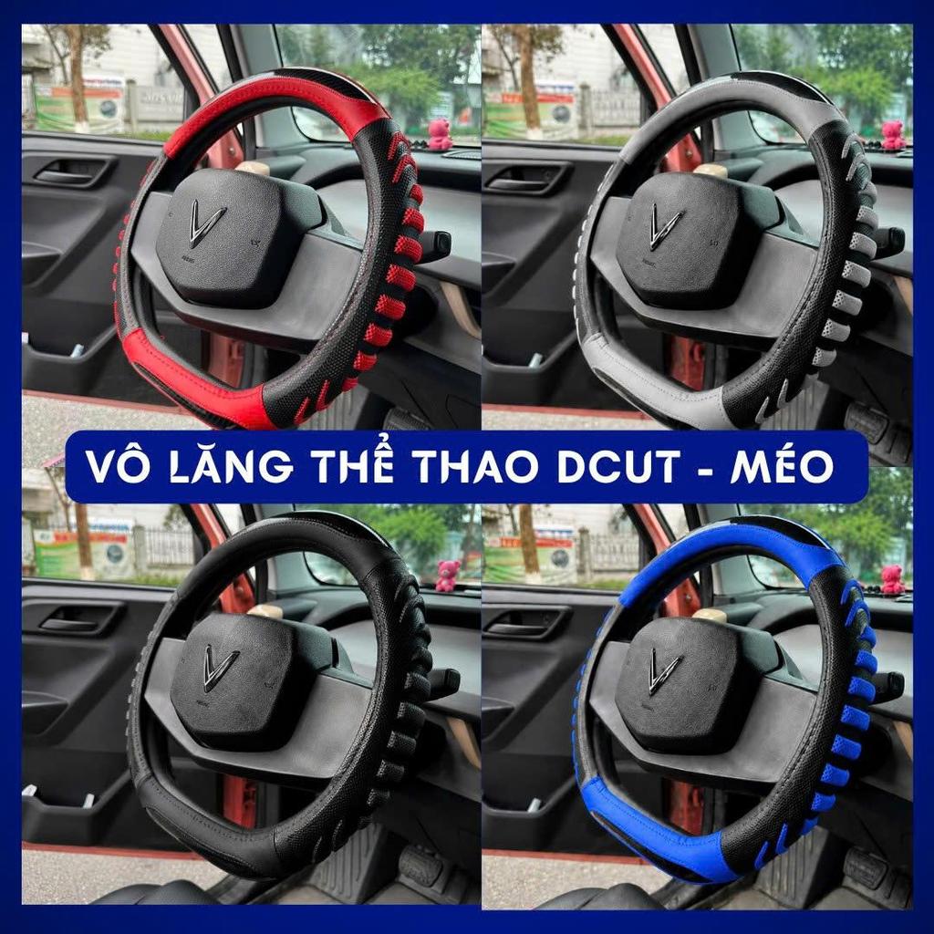 Bọc vô lăng Dcut thể thao form méo cho VinFast VF3 VF5 VF6 VF7 VF8 VF9 VFe34 Limo Green Herio Green – ôm khít vô lăng