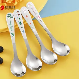 Thìa Inox Trẻ Em Hoạt Hình Nồi Ô Tô Thìa Súp Bun Nhà Bếp Thiết Yếu Dễ Thương Bộ Đồ Ăn Trẻ Em Thìa Nĩa VN