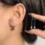 1 Đôi Bông Tai Hình Pin Đơn Giản Cho Nữ Bé Gái Punk Hip Hop Sáng Tạo Kẹp Giấy Cá Tính Bông Tai Xu Hướng Trang Sức Quà Tặng [Mina]