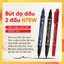 Combo 3/6/12 bút dạ lông dầu 2 đầu Pentel N75W 3 màu lựa chọn viết được trên mọi chất liệu