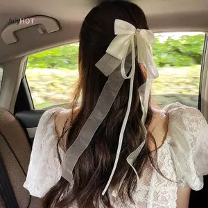 JULYHOT Mới Ngọt Ngào Lớn Nơ Tóc Cho Nữ Bé Gái Gothic Ruy Băng Dài Chắc Chắn Kẹp Tóc Đuôi Ngựa Dễ Thương Dây Buộc Tóc Thời Trang Phụ Kiện Tóc Massivedeals