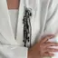 PNPIA- Phóng Đại Giả Pha Lê sel Dây Xích Thổ Cẩm Quần Áo Thắt Pin Đính Hạt Trang Trí Cố Định Tiệc Trang Sức Phụ Kiện Quà Tặng