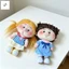 Búp bê sang trọng hoạt hình xoăn - Túi xách phong cách Afro Mặt dây chuyền phụ kiện cho sự kiện