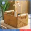 Giả Mây Giỏ Chứa Đồ Đa Năng Trang Trí Nhà Tay Cầm Bằng Gỗ Chắc Chắn Khung Sắt Chắc Chắn Nhà Tổ Chức Đồ Chơi