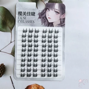 Hươu Mắt Giả Lông Mi Tự Nhiên C Curl 9-13mm Sợi Tổng Hợp Nhẹ Nối Mi