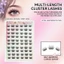 Lông mi giả được dán sẵn Dải mỏng tự nhiên C Curl cho mắt Châu Á