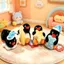 HK1 PINGU Dễ Thương Giấc Ngủ Series Plushie Móc Khóa Mini Chim Cánh Cụt Búp Bê Chuối Ngôi Sao Gối Túi Quyến Rũ Mặt Dây Chuyền Quà Tặng KH1